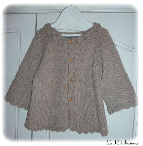 Modele Tricot Gilet Fille Ans Une Veste Douillette Pour Camille