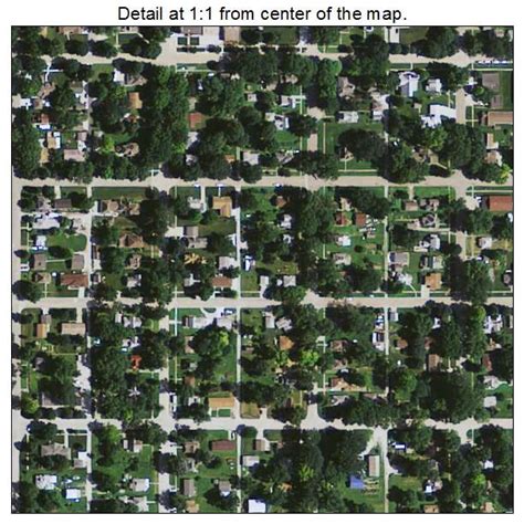 Aerial Photography Map of Woodbine, IA Iowa