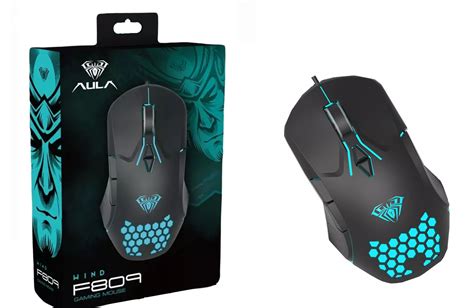 Mouse Gamer Fio F Aula Rgb Dpi