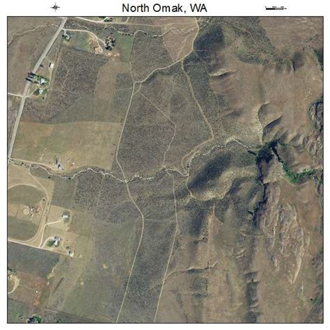 Aerial Photography Map of North Omak, WA Washington