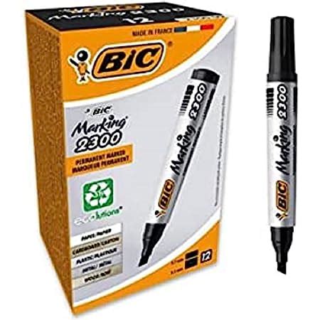 BIC Marking 2000 ECOlutions Multi Surface Black Permanent Markers