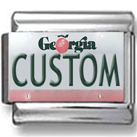 Georgia License Plate Custom Charm