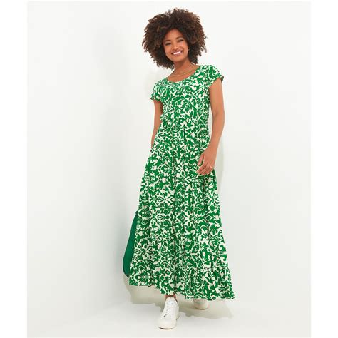 Glorious Floral Cotton Dress Green Joe Browns La Redoute