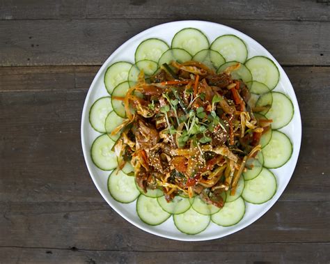 korean spicy bai top shell saladt square   kitchen