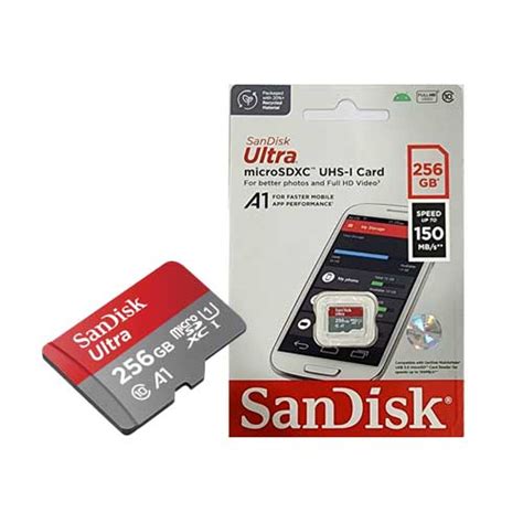 Memory Card Sandisk Ultra Micro Sdxc Sdquac 256gb A1 C10 U1 150mb Sdsquac 256g Gn6mn Mdp