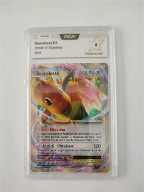 CARTE POKÉMON DRACOLOSSE EX ultra rare holo 72 108 XY evolutions PCA 9