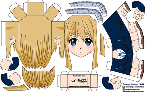 Tsumugi Kotobuki Paper Doll Template Free Printable Papercraft Templates