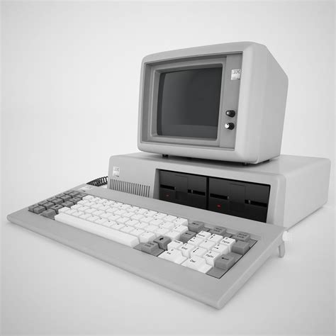 Ibm Pc Xt Retro 01 3d Model 69 Max Fbx Obj Unknown Free3d