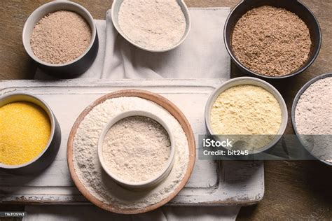 Different Types Of Baking Flour Stock Photo Download Image Now