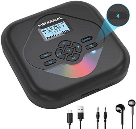 Rechargeable Portable Bluetooth CD Player, Lukasa Compact, 52% OFF