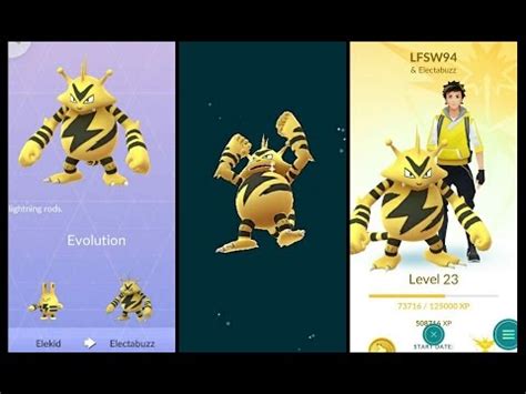 Electabuzz evolution pokemon go