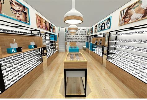 Eyewear Display Retail Stand In Eyewear Retail Store With Modern Design