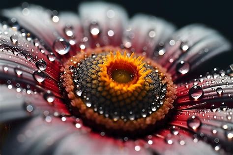 Macro Photograph Showcasing Intricate Details Of Nature Celebrating The