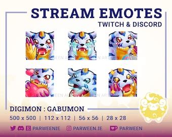 Digimon Adventure Palmon Emote Set Twitch Discord Etsy