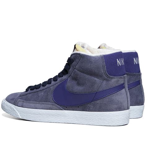 Nike Blazer Mid Suede VNTG Obsidian & Deep Royal Blue | END.