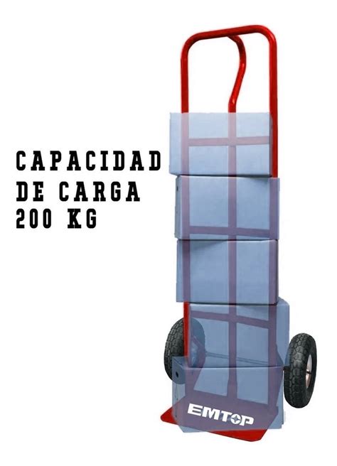 Carro Porta Bultos Zorra Total 200 Kg Ruedas Neumáticas Ferreteria