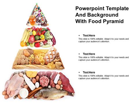 Powerpoint Template And Background With Food Pyramid | Presentation ...