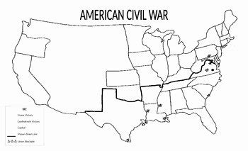 50 Civil War Map Worksheet