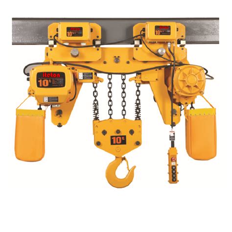 Low Headroom Electric Chain Hoist With Trolley T Iteton Machinery