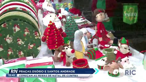 Praças Osório e Santos Andrade começam as feiras de natal de Curitiba