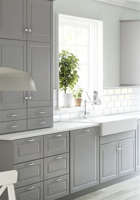 Bodbyn Ikea Keuken Grijs 01 Kitchen Ikea New Kitchen Cabinets Grey Cabinets Kitchen Cabinet