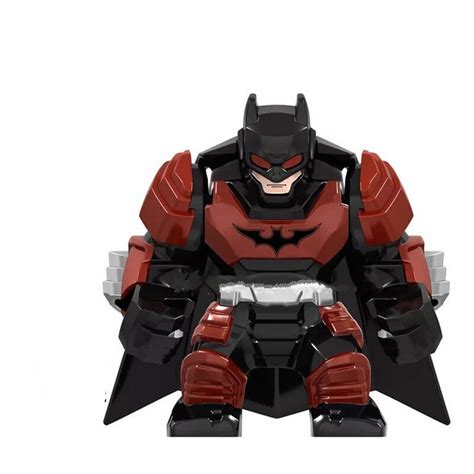 Big Size Red Armored Batman Lego Batman Superheroes Minifigure Block Toys