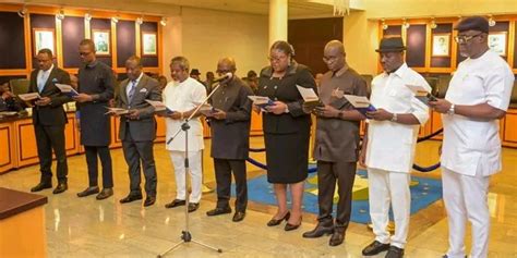 Rivers Governor Fubara Swears In Nine Re Nominated Commissioners Who