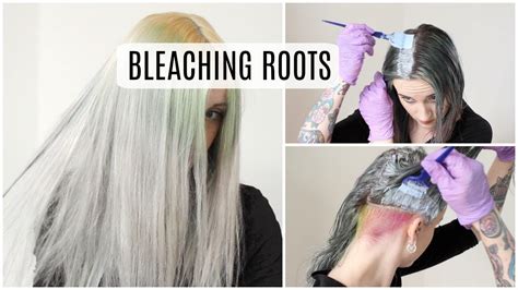 Bleaching My Roots Going Blonde Youtube