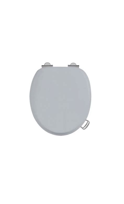 Burlington Soft Close Gloss Grey Toilet Seat - DNA Bathrooms