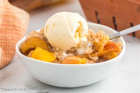 Peach Crumble Recipe Desserts On A Dime