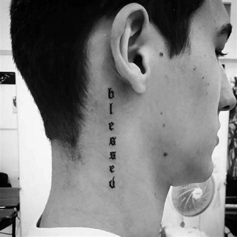 Discover More Than Blessed Tattoo On Neck Best In Coedo Vn