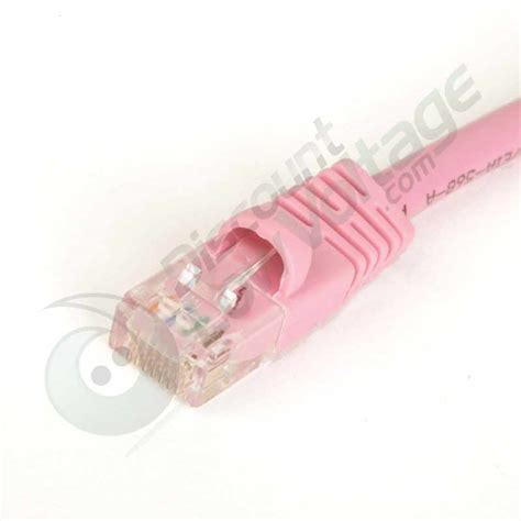 Ft Cat E Ethernet Patch Cable Snagless Rj Pink Bulk Quantity