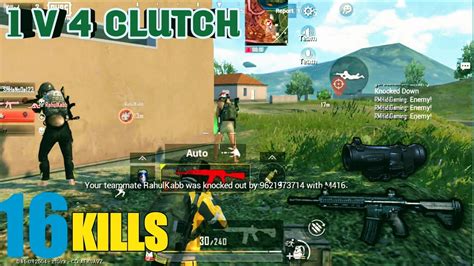 Solo V Squad Pubg Mobile Lite 1v4 Clutch Pubg Lite Full Rush