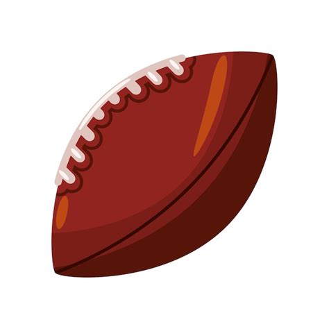 Premium Vector American Football Ball Sport Icon Isolated