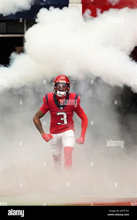 Houston Texans Wide Receiver Tank Dell Is Introduced Before An Nfl