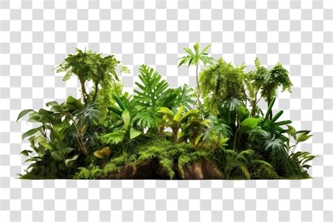 Lush Tropical Jungle Vegetation Premium AI Generated PSD