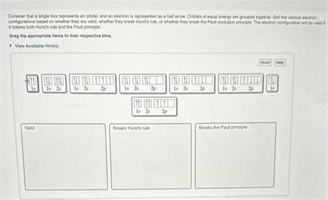 Solved Consider That A Single Box Represents An Orbital And Chegg