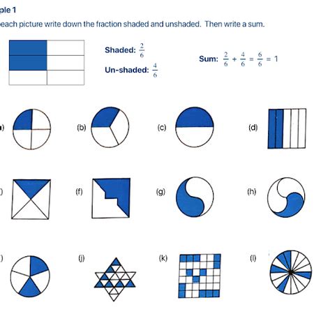 Fraction Shading Parts Of The Whole Fractions Wholeness Fractions