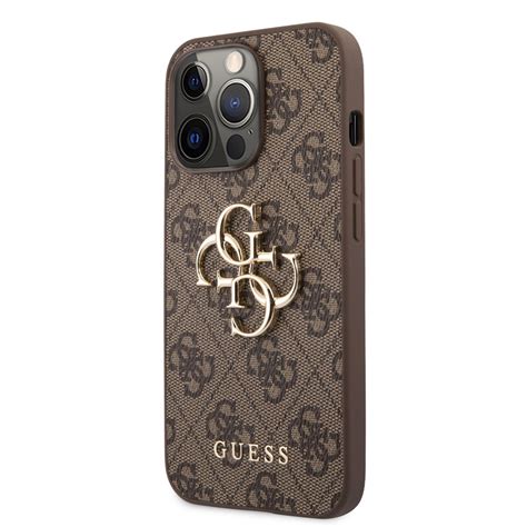 Guhcp L Gmgbr Guess Pu G Metal Logo Zadn Kryt Pro Iphone Pro Brown