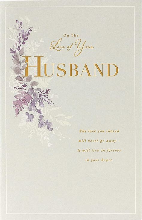 Engzhi Loss Of Husband Sympathy Cards A Letter From Husband In Heaven