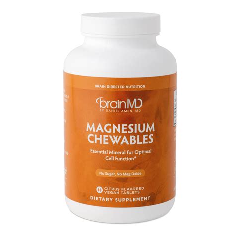 Dr Amen Brainmd Magnesium Chewables Citrus Chewable Tablets