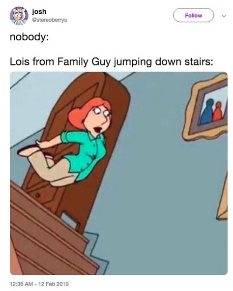 Nobody | Lois Falling Down Stairs | Know Your Meme