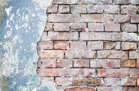 Brick Wall And Cracked Plaster Stock Photo Manera