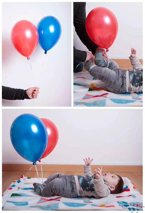 Actividades con globos de helio para bebés Actividades para niños