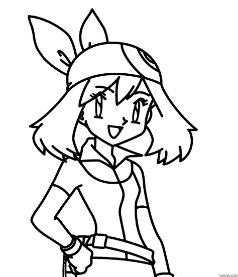 Pokemon Misty Ash Brock Coloring Page Turkau