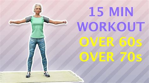 15 Min Senior Workout At Home Over 60s And 70s Exercises Youtube