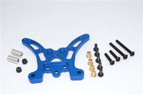 GPM TT2B030B Aluminium Dämpferbrücke hinten blau für Tamiya TT02B