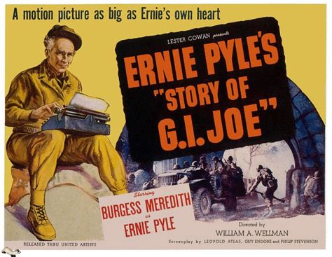 Ernie Pyles Story Of Gi Joe Movie Poster Impresi N Art Stica Sobre