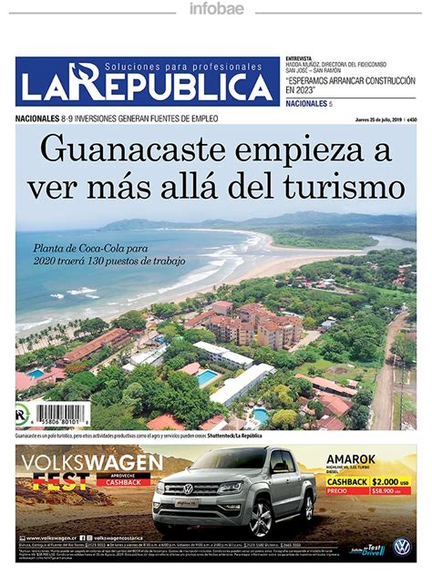 La Republica Costa Rica 25 De Julio De 2019 Infobae