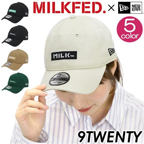 楽天市場ミルクフェド キャップ 帽子 MILKFED ニューエラ NEW ERA レディース メンズ 刺繍 アジャスタブル ベースボール